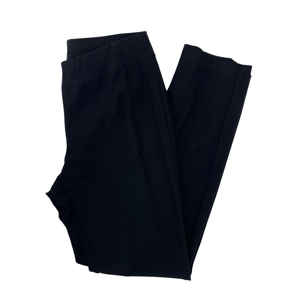 Eileen Fisher Womens Black Viscose‎ Stretch Slim Leggings Pants Size XS TP